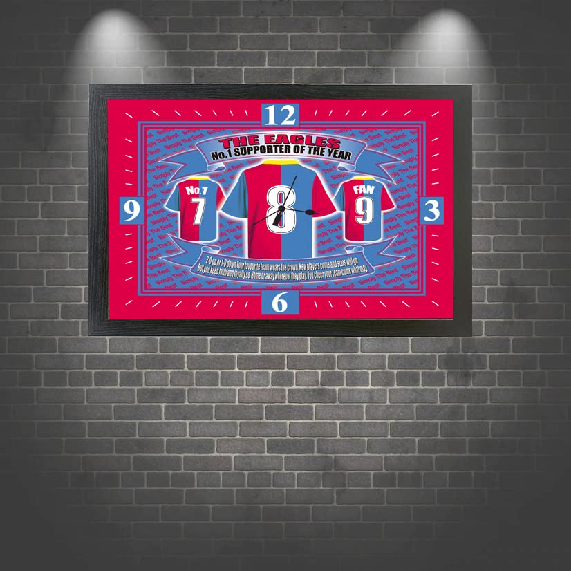 Crystal - The Glaziers Football Shirt Clock Gift Present