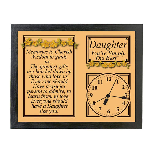 My Special Daughter Poem Gift Clock