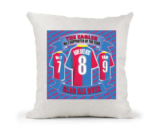 Crystal - The Glaziers Personalised Football Country Canvas Style Cushion Cover Gift