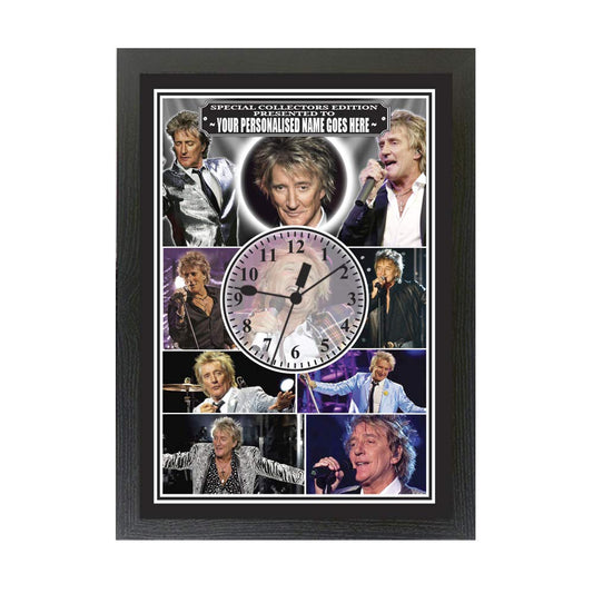 Rod Stewart Personalised Icon Gift Clock