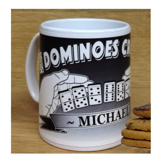 Dominoes Crazy Personalised Sports and Hobby Gift Mug