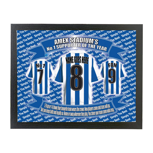 Brighton Football Shirt Personalised Picture Gift