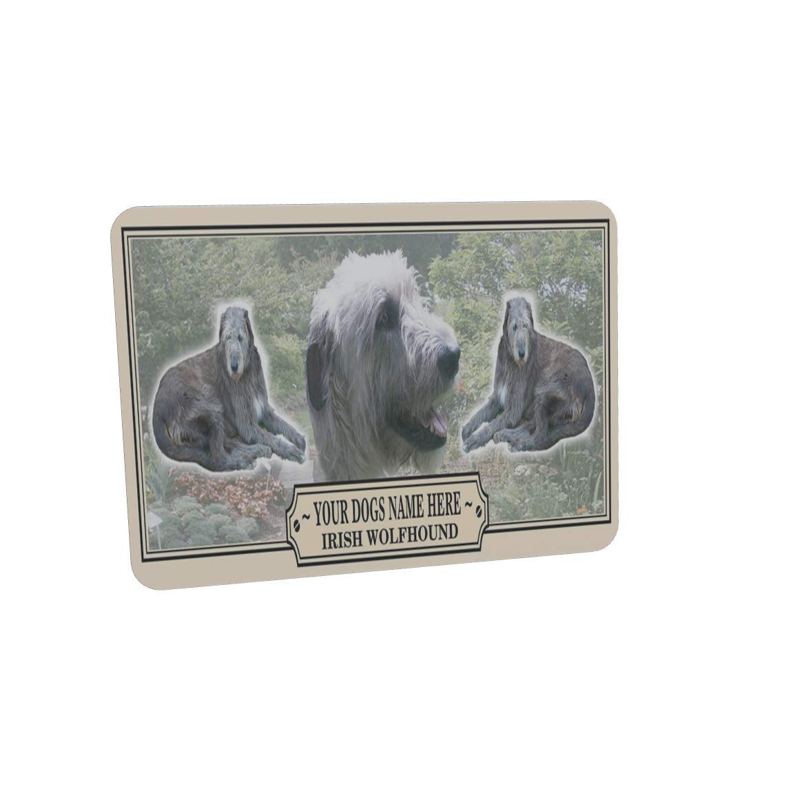 Irish Wolfhound Personalised Dog Breed Mouse Mat Gift