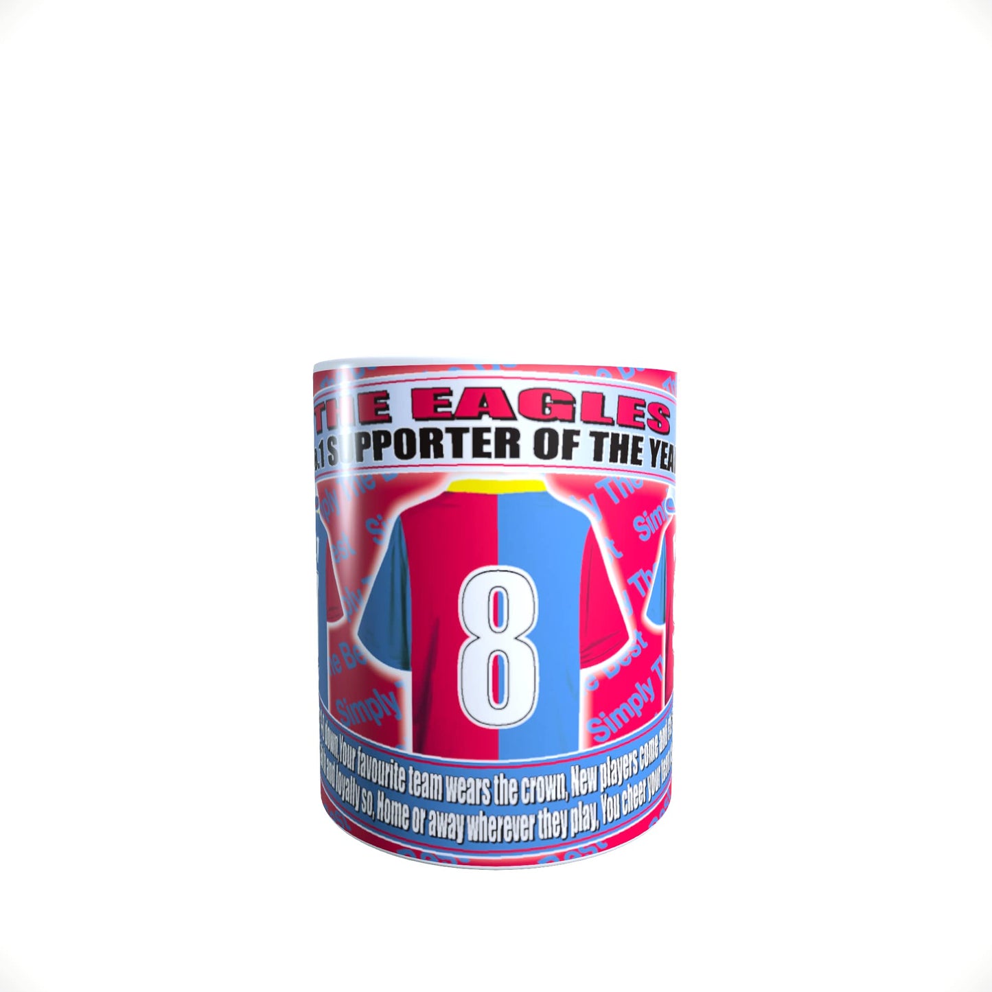 Crystal Football Shirt Lap Tray And Mug Gift Set