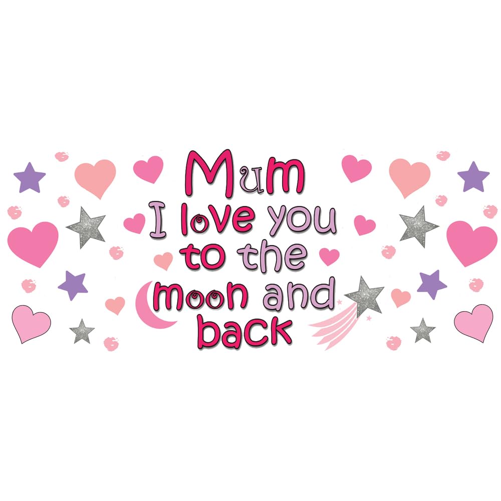 I Love You to The Moon & Back Mothers Day Any Occasion Mum + More Relative Options Available Customised Ceramic Mug Gift