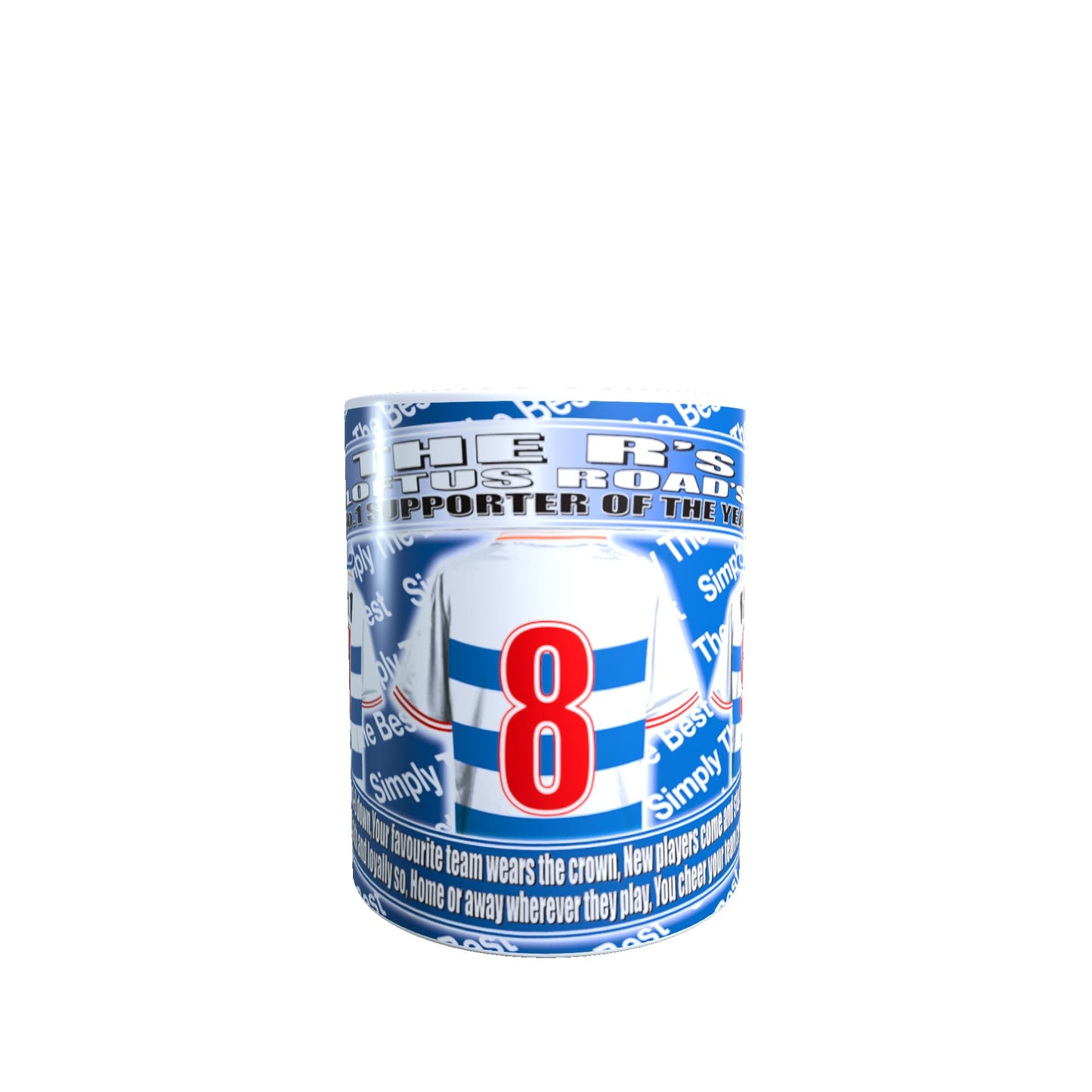 Queens PR Football Shirt Lap Tray And Mug Gift Set