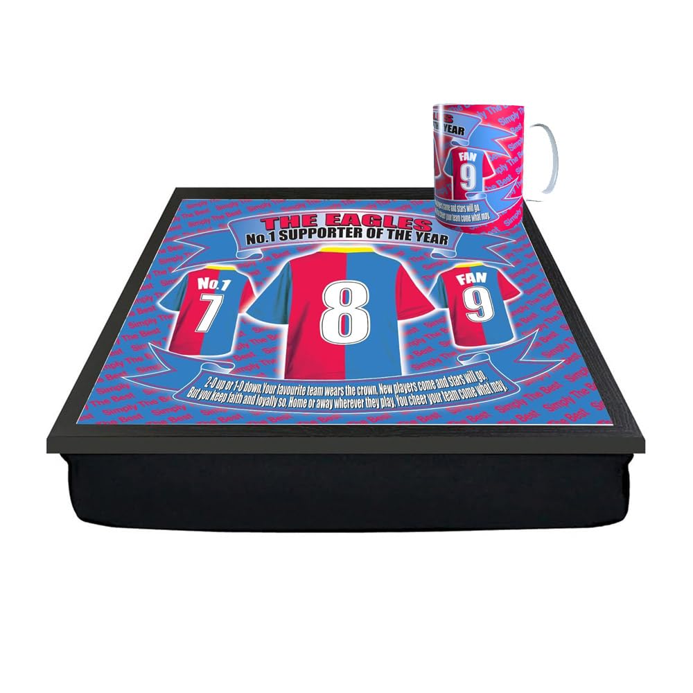 Crystal Football Shirt Lap Tray And Mug Gift Set