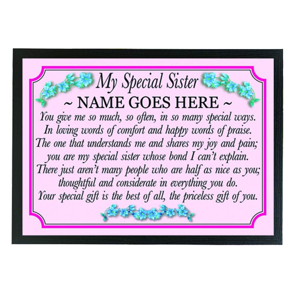 My Special Sister personalised lap tray gift