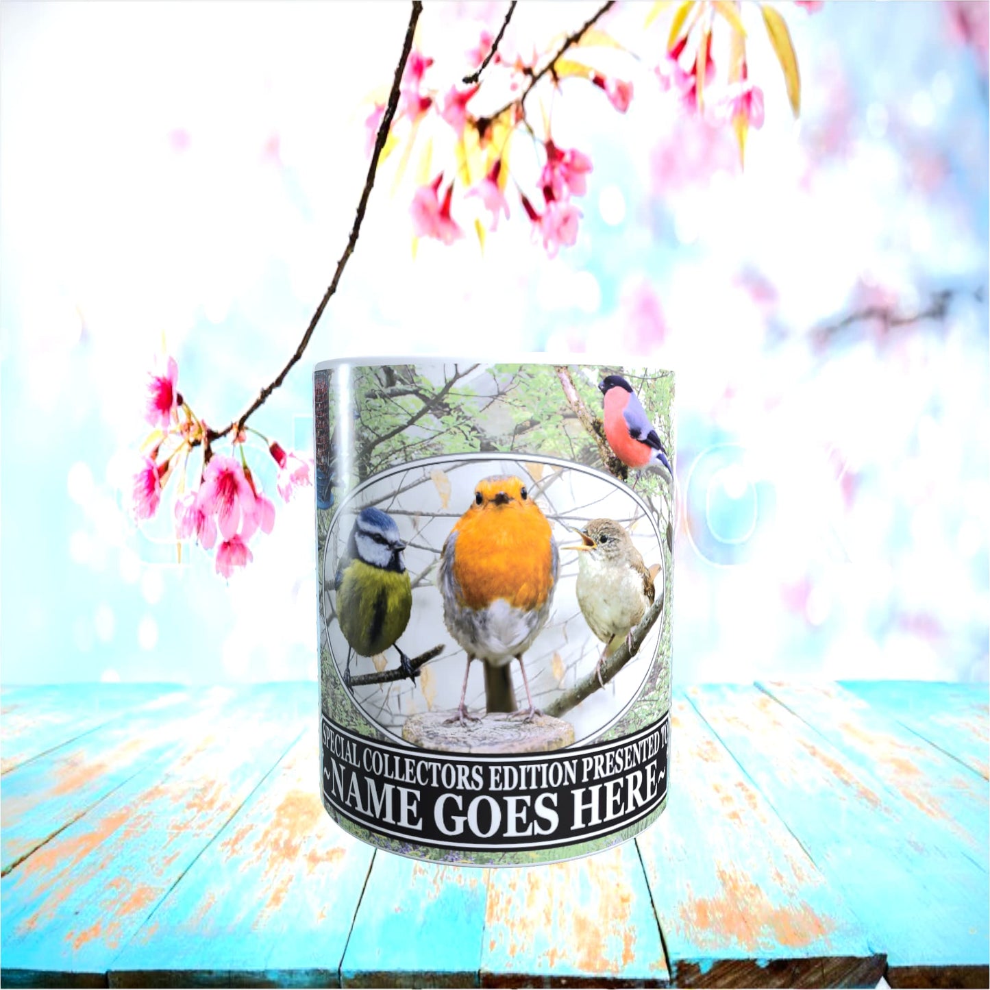 British Garden Birds Personalised Mug Gift