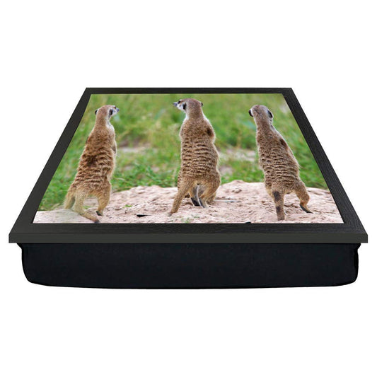 Meerkats standing gift lap tray