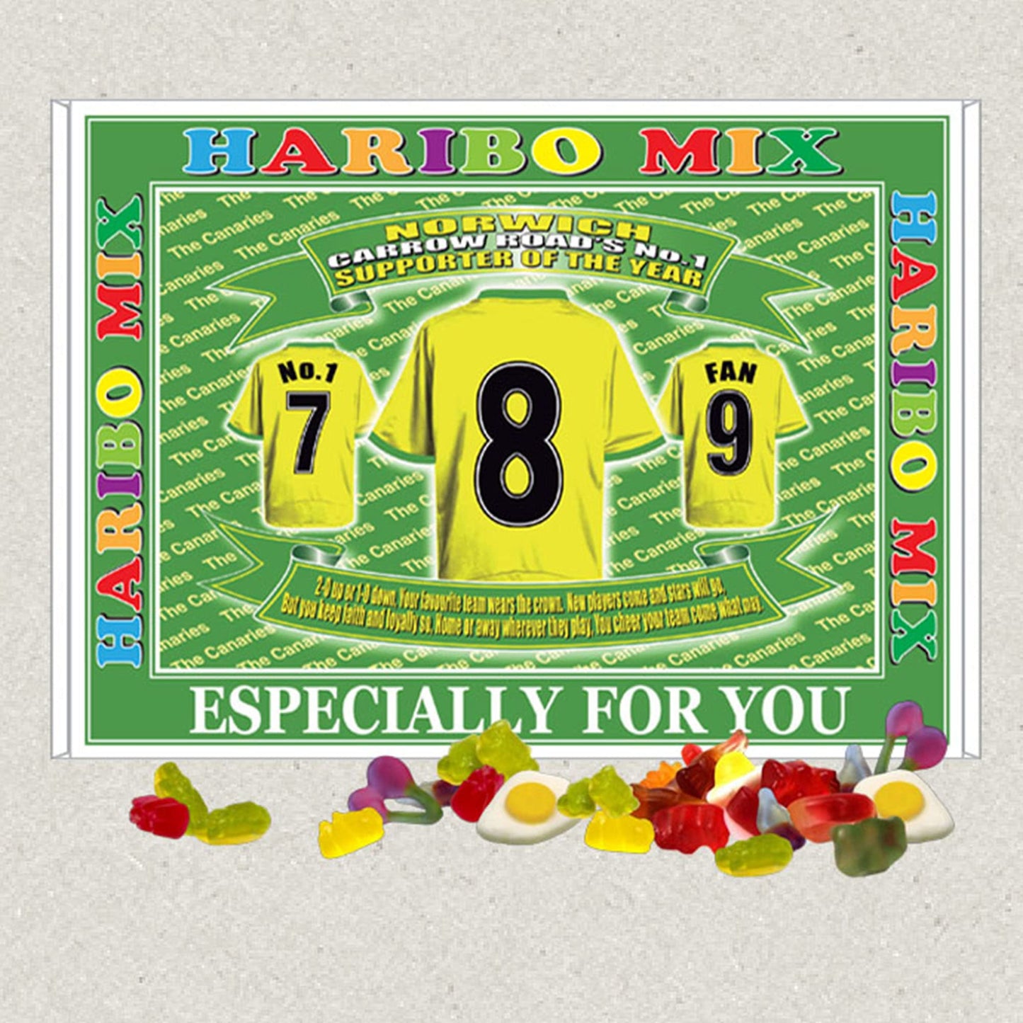 Norwich Football Shirt Gift Boxed Sweets