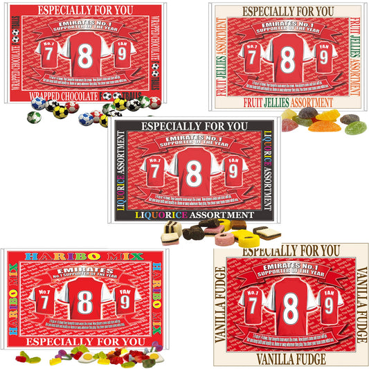 Gooners Football Shirt Gift Boxed Sweets