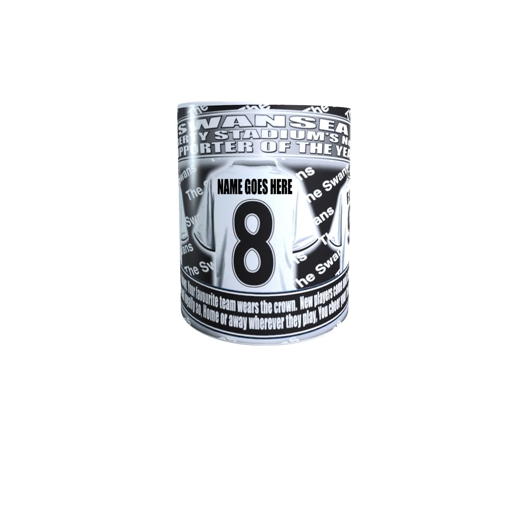 Swansea Personalised Football Shirt Lap Tray And Mug Gift Set