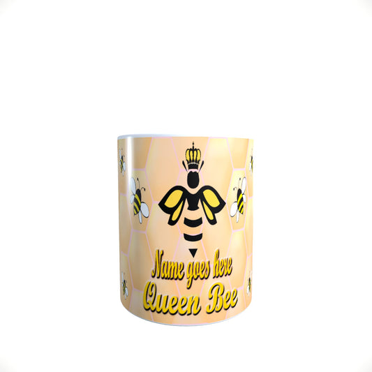 Queen Bee Personalised Honeycomb Mug Gift
