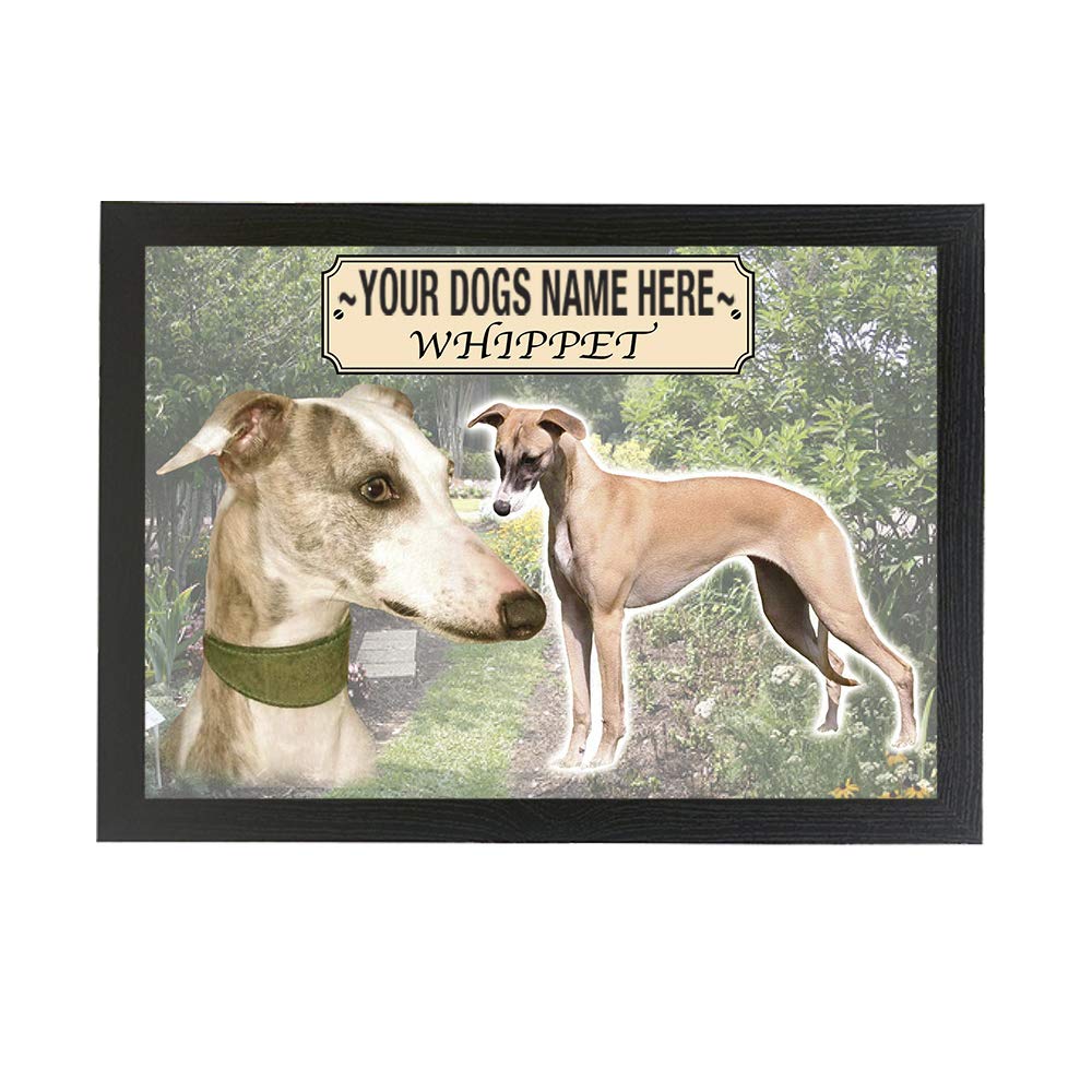 Whippet Personalised Dog Breed Gift Lap Tray
