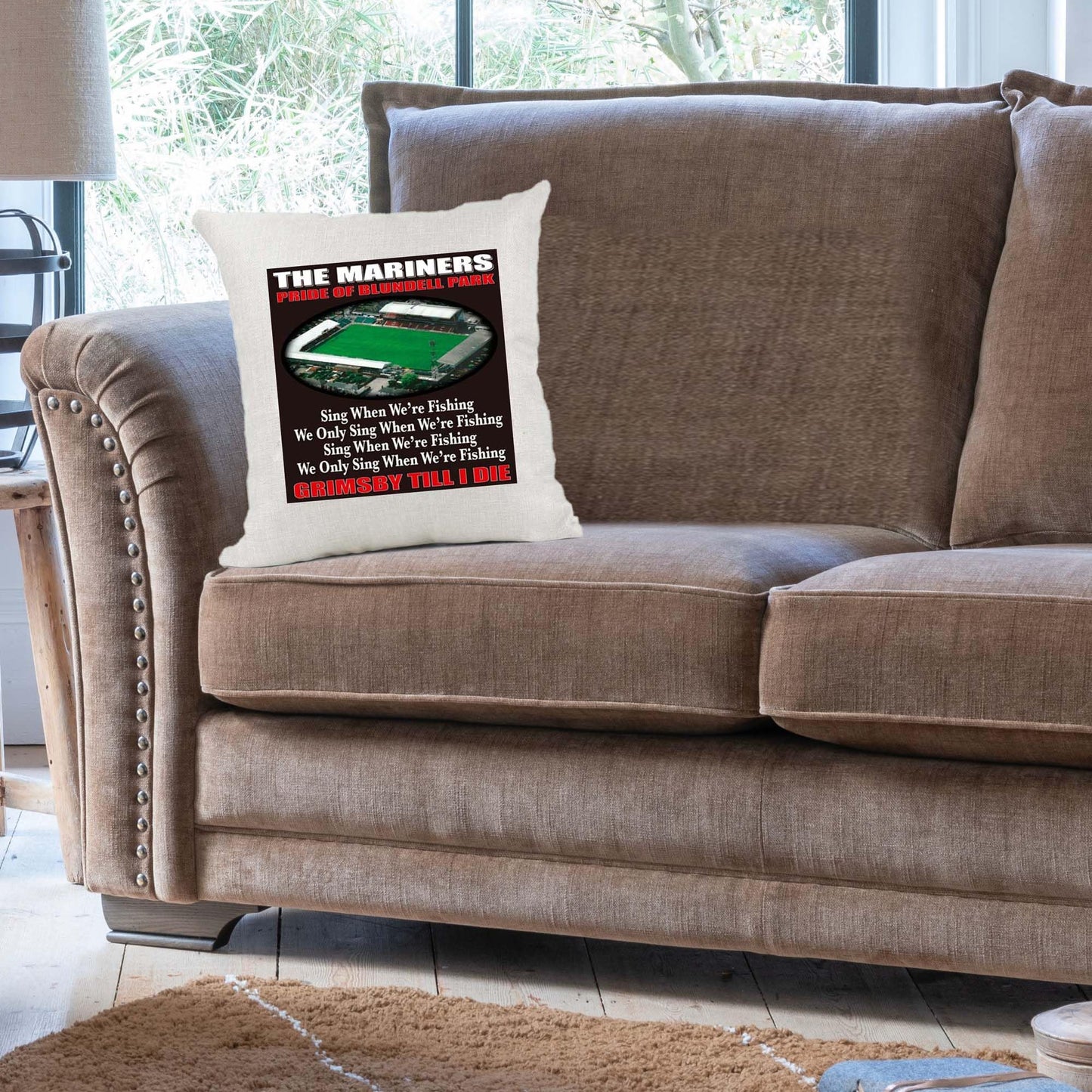Grimsby Football Anthem Song Chant Cushion Cover Gift