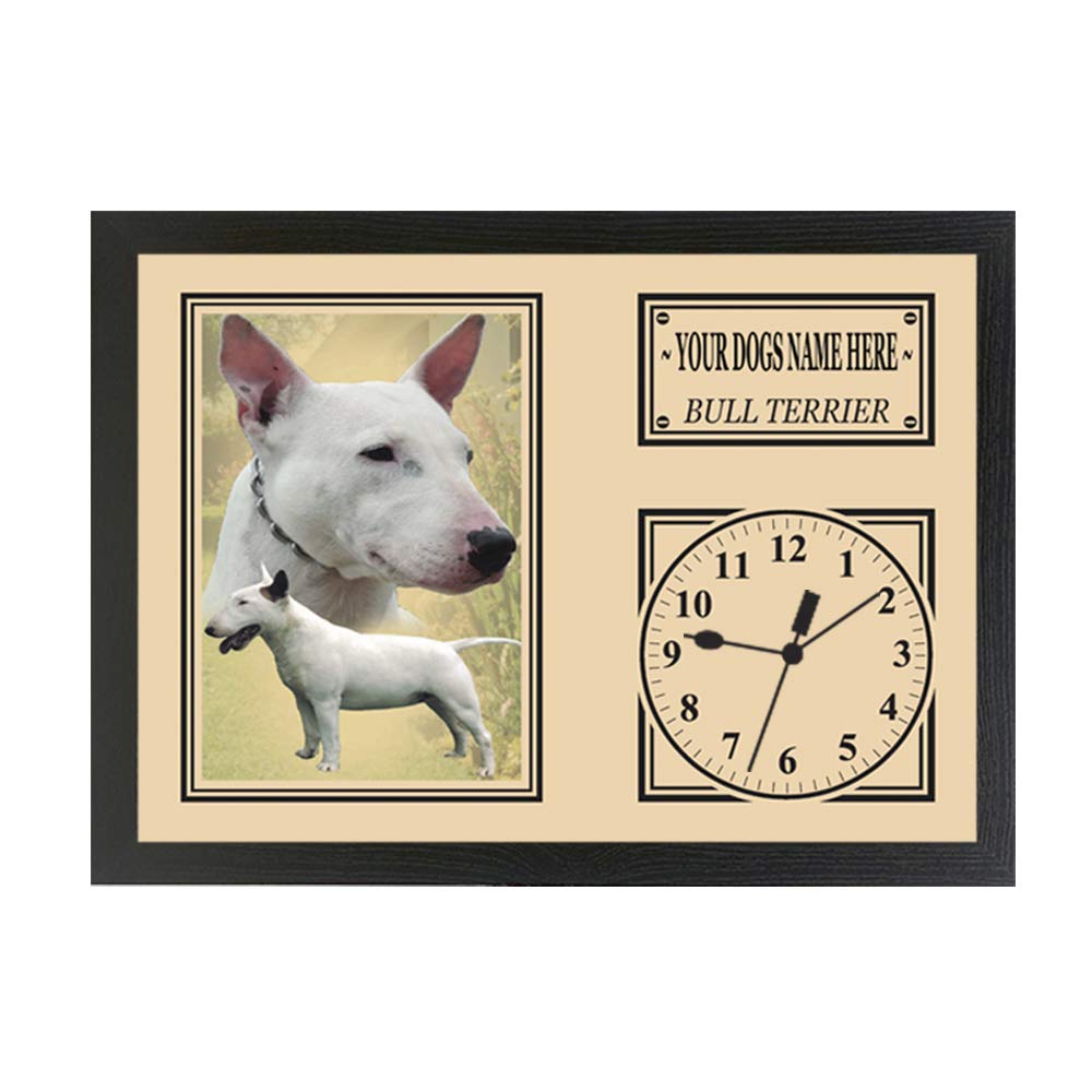 English Bull Terrier Personalised Dog Breed Gift Clock