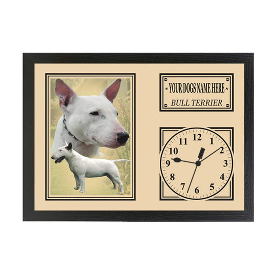 English Bull Terrier Personalised Dog Breed Gift Clock