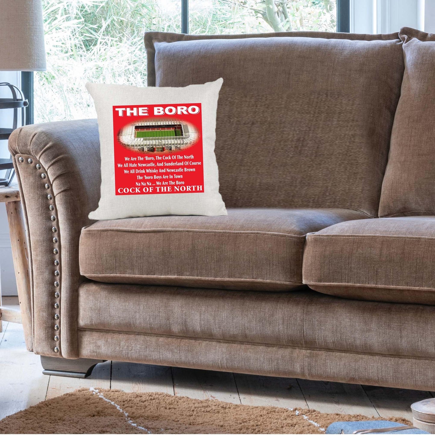 Middles(brough) Football Anthem Song Chant Cushion Cover Gift