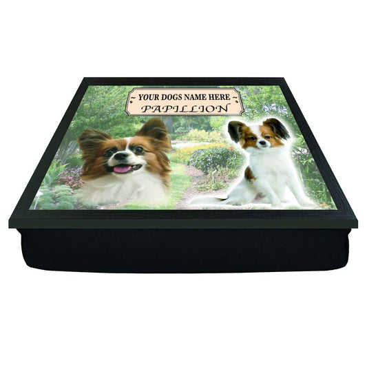Papillon Personalised Dog Breed Gift Lap Tray