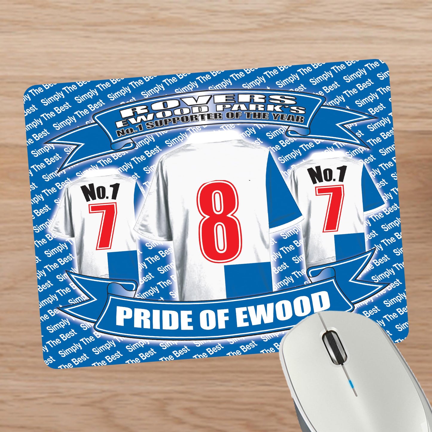Blackburn Football Shirt Mouse Mat Gift