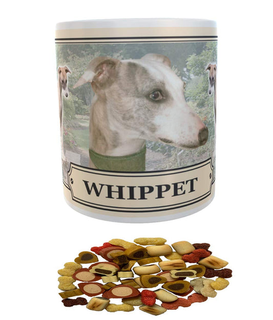 Whippet Dog Breed Gift Mug with Treats