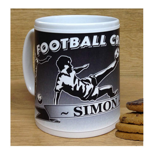 Football Crazy Personalised Sports Hobby Gift Mug