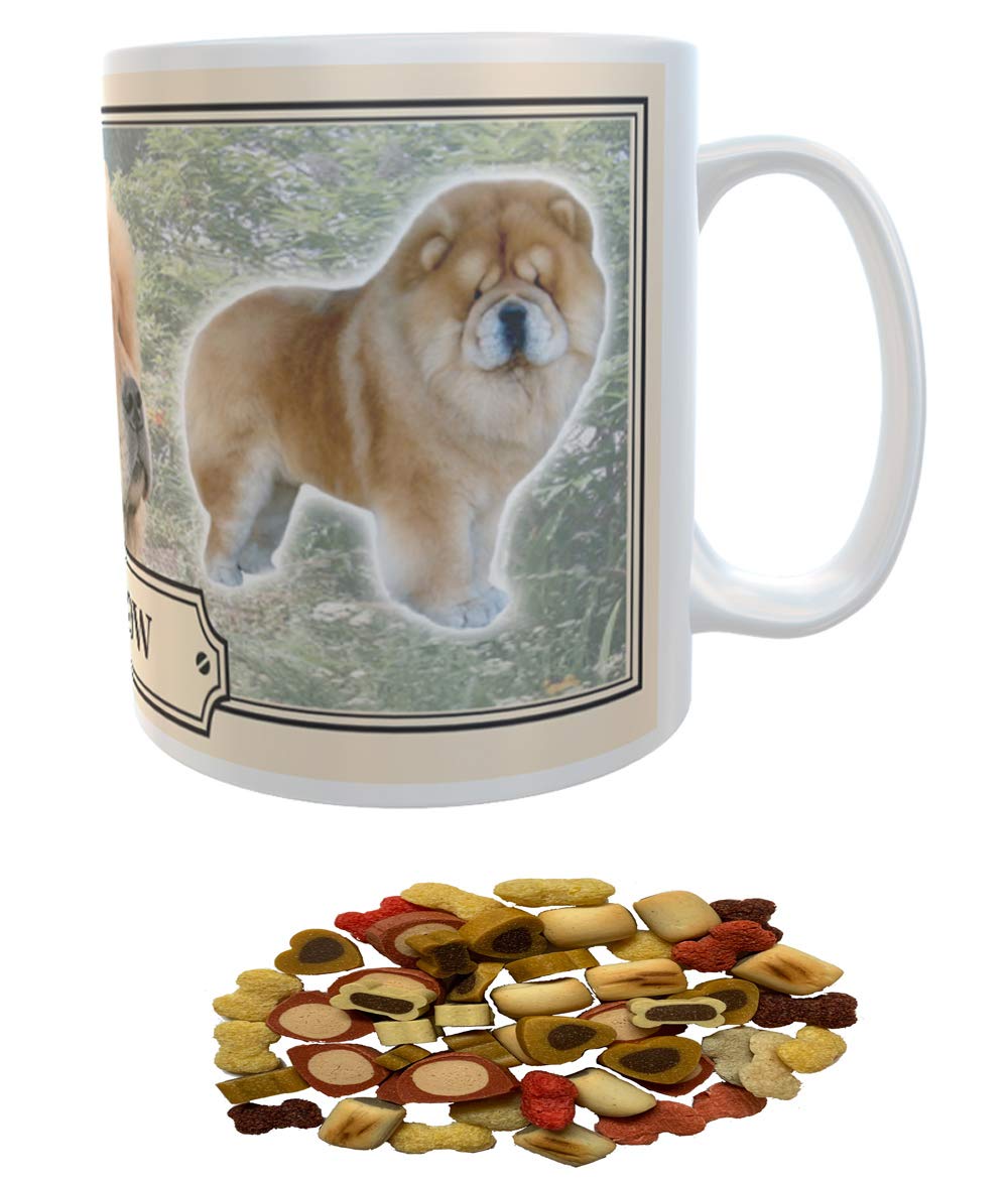 Chow Chow Dog Breed Gift Mug with Treats