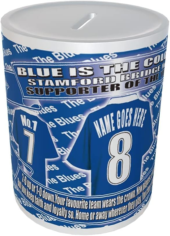 The Pensioners Personalised Football Shirt Ceramic Money Box Gift