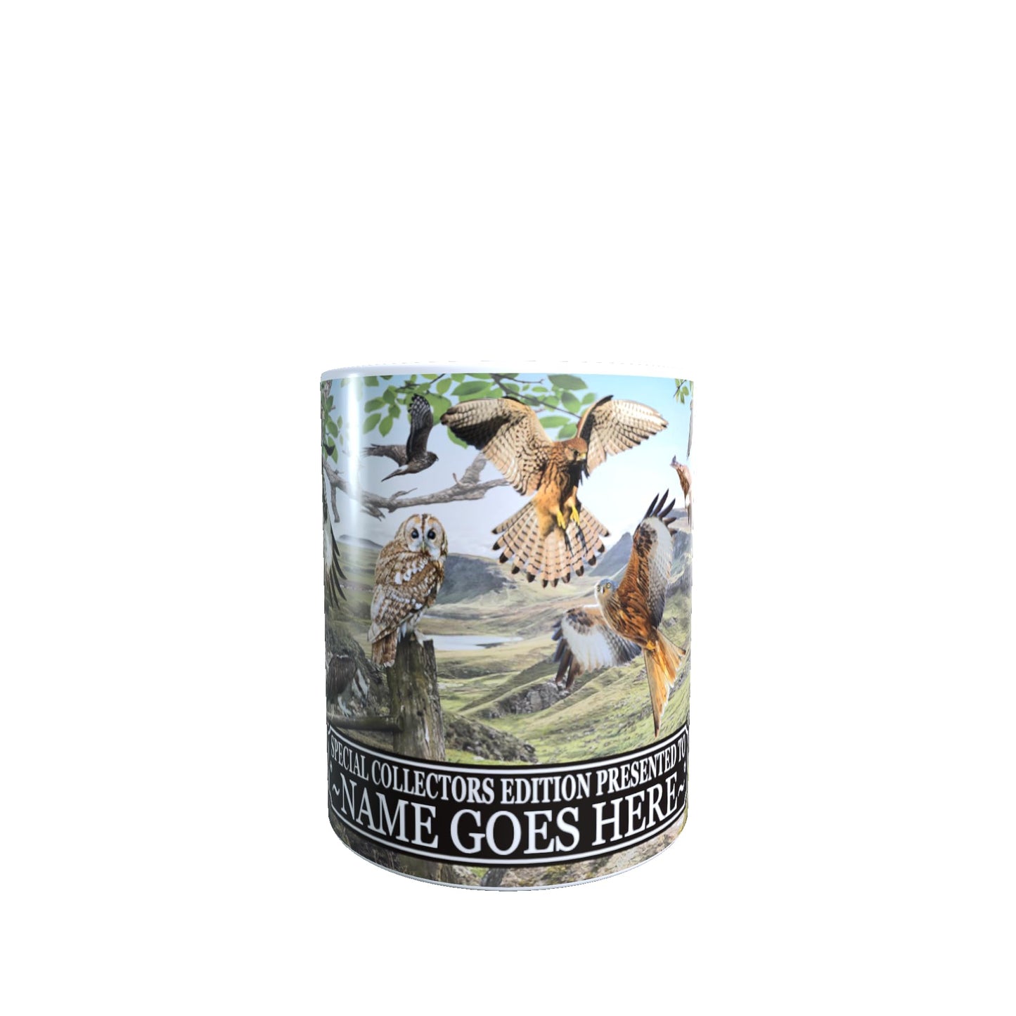 British Bird of Prey Personalised Mug Gift