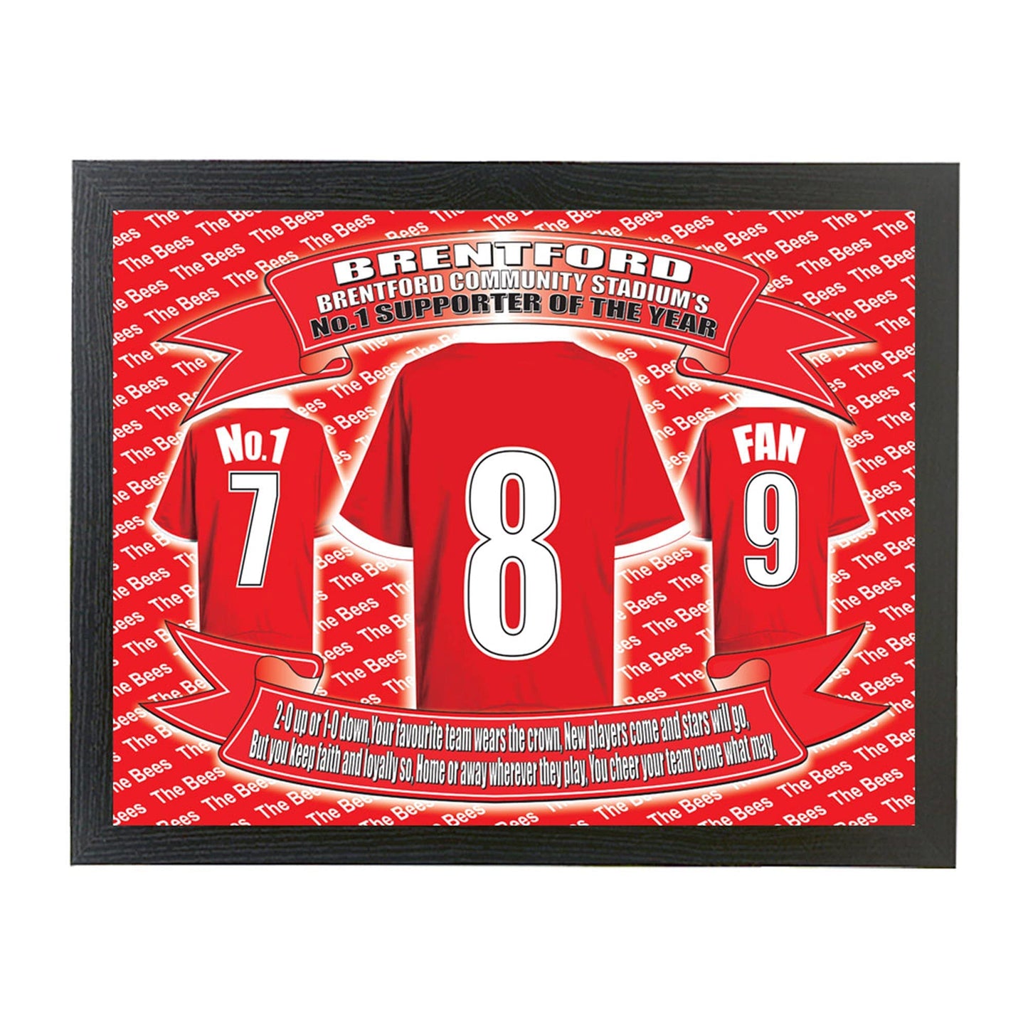 Brentford Football Shirt Picture Gift