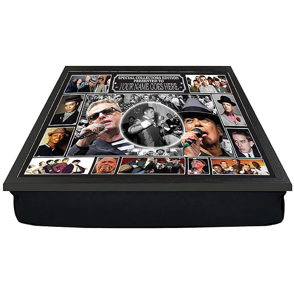 SKA Icon Music Mod Legends Personalised Cushioned Dinner Lap Tray Gift Present