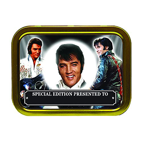 Presley King of Rock n Roll Music Icon Personalised Tobacco Storage Tin & Products