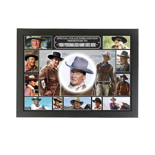 John Wayne personalised icon framed picture gift