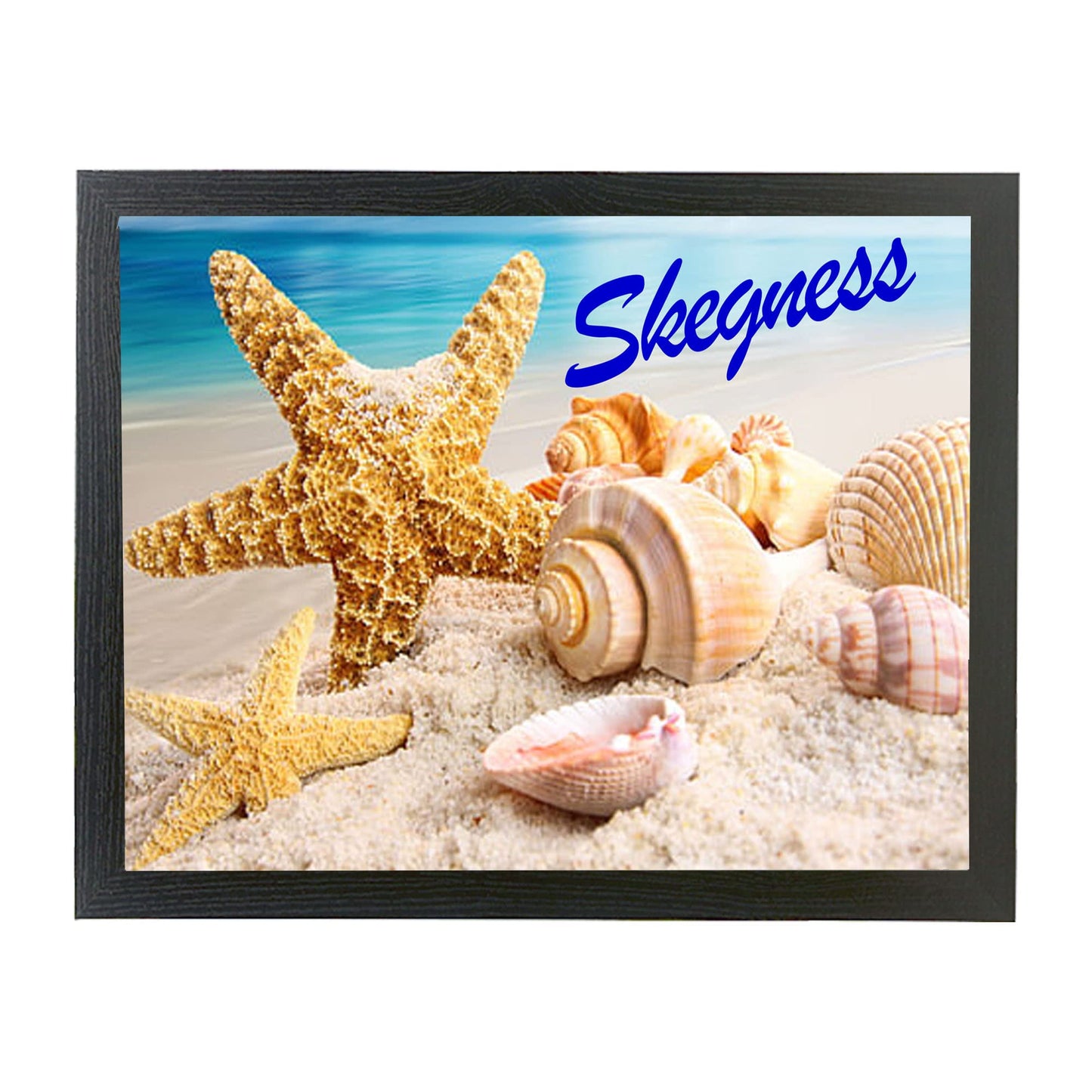 Seashells on the Seashore Personalised Soft Cushion Lap Tray Gift