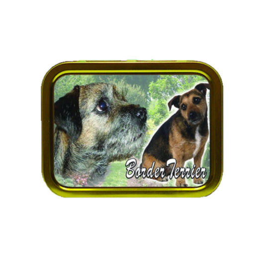Border Terrier Dog Breed Tobacco Tin & Products Gift