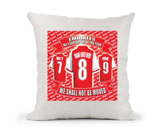 The Gooners Personalised Football Cushion Cover Gift