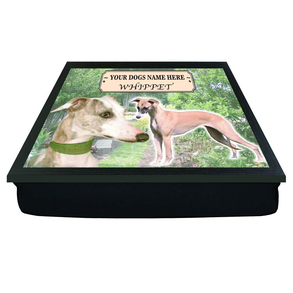 Whippet Personalised Dog Breed Gift Lap Tray