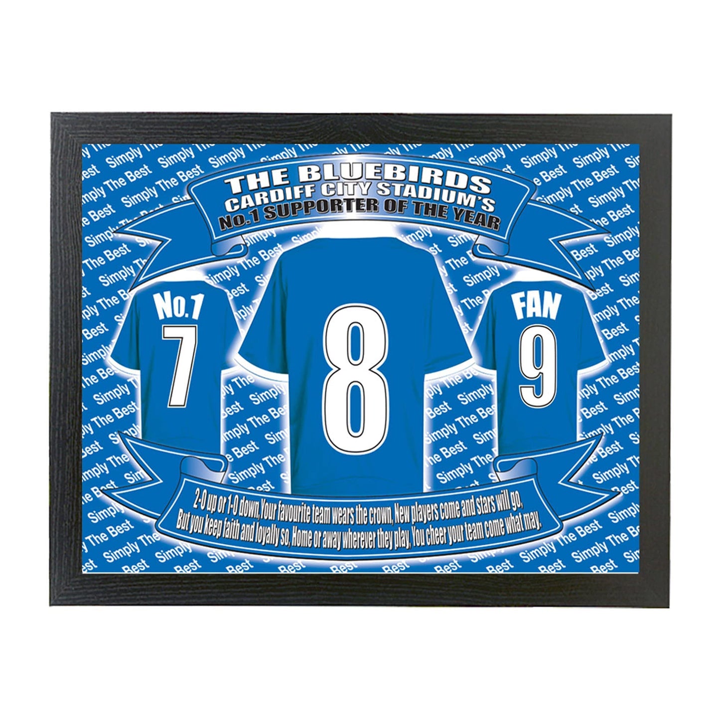 Cardiff Football Shirt Picture Gift