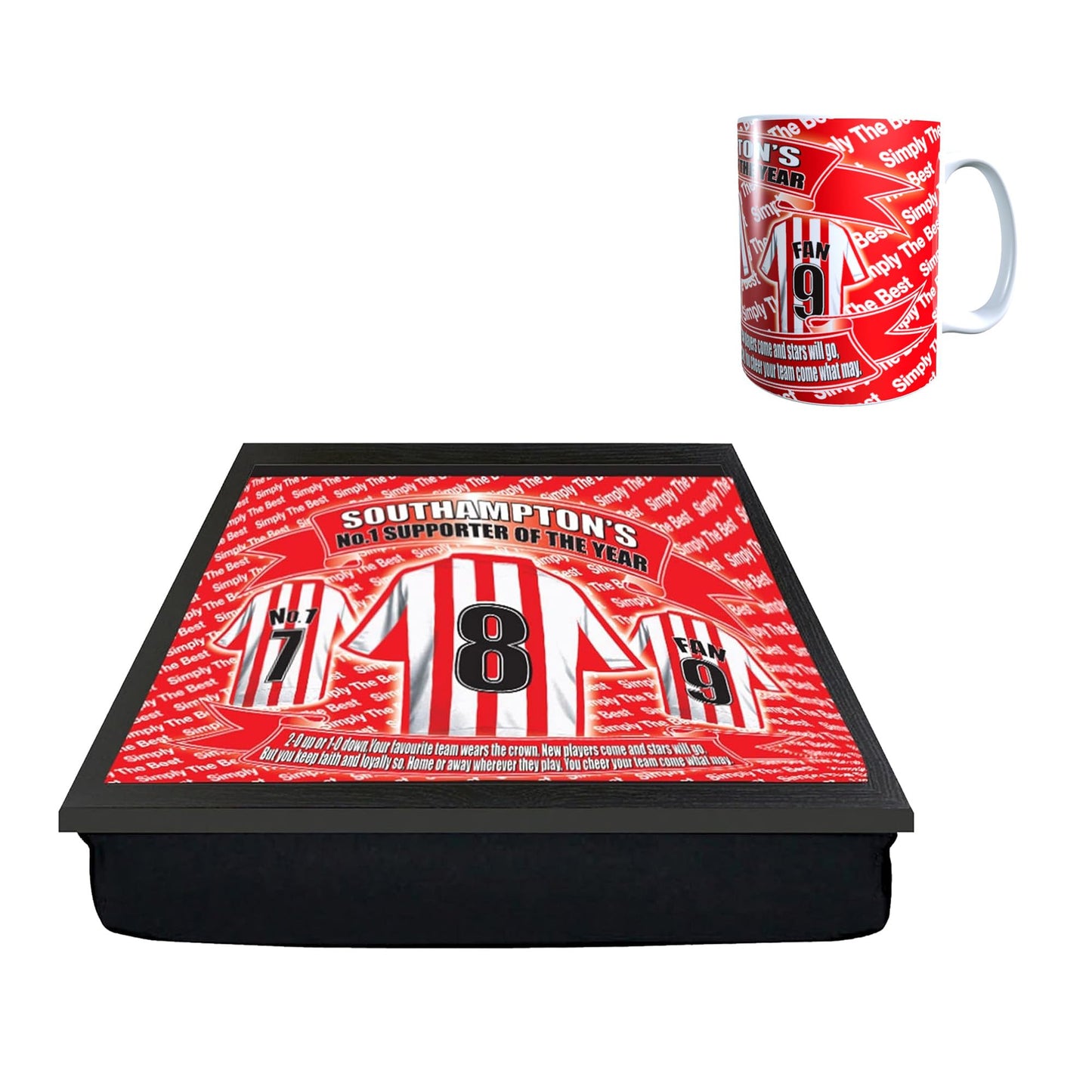 Southampton Football Shirt Lap Tray And Mug Gift Set, SOUTHAMPTON- LapMugGiftSet_000