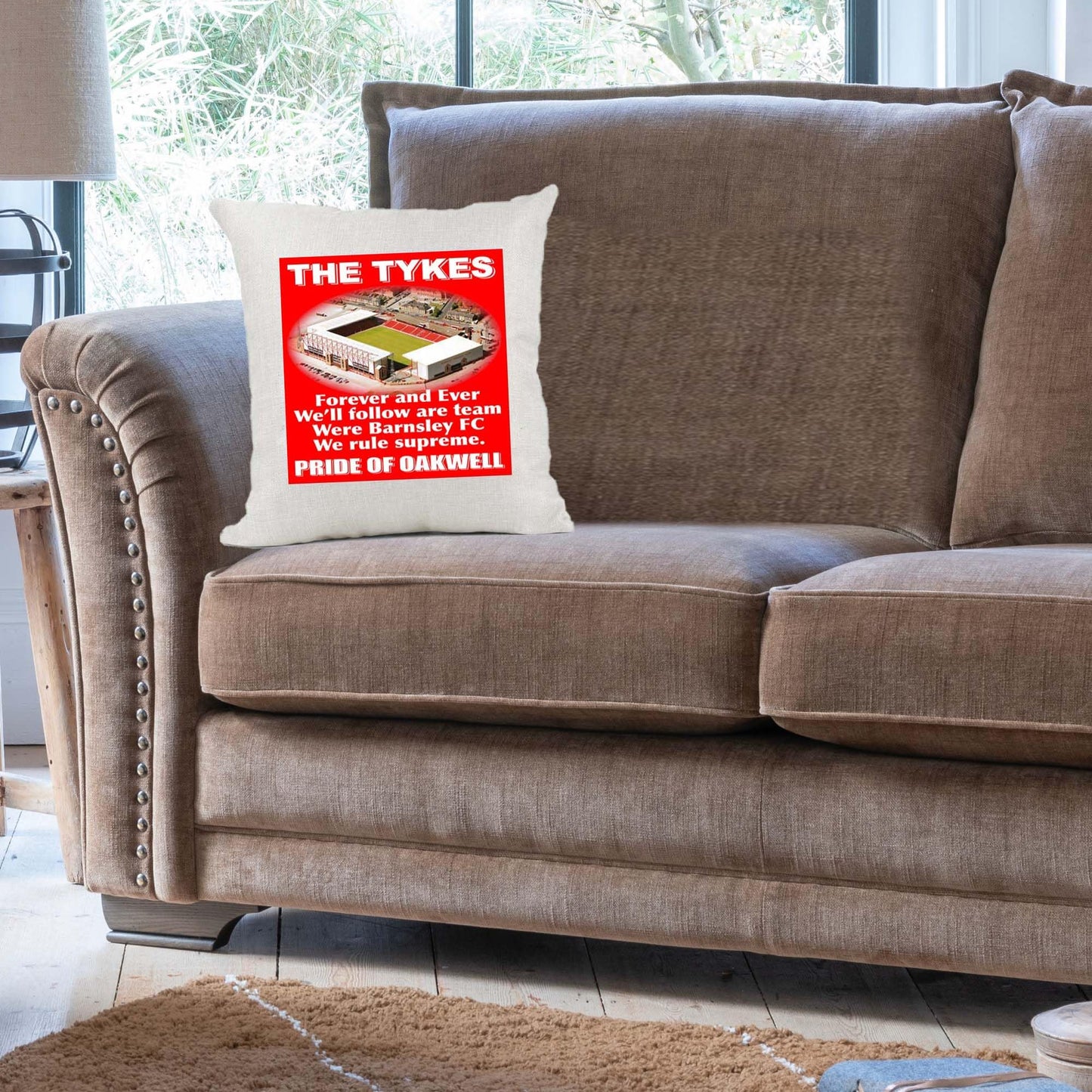 The Tykes Football Anthem Song Chant Cushion Cover Gift