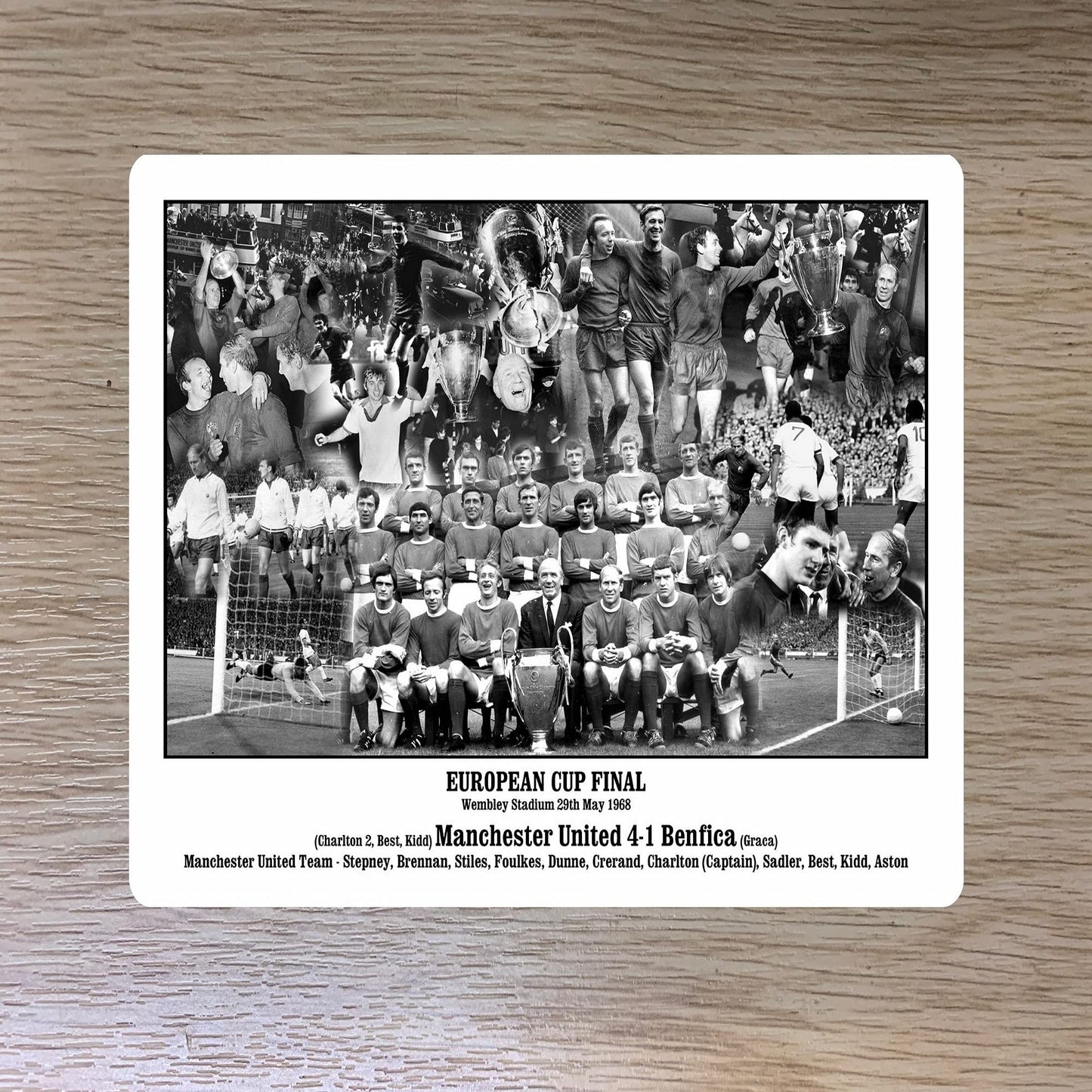 European Cup Final 1968 Man Utd Football Travel Passport Case Holder Gift