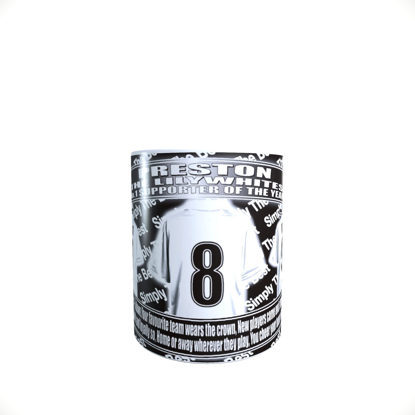Preston Football Team Shirt Mug Gift with Chocolate Footballs
