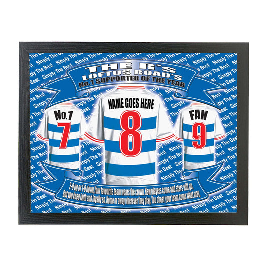 Queens PR Football Shirt Personalised Picture Gift