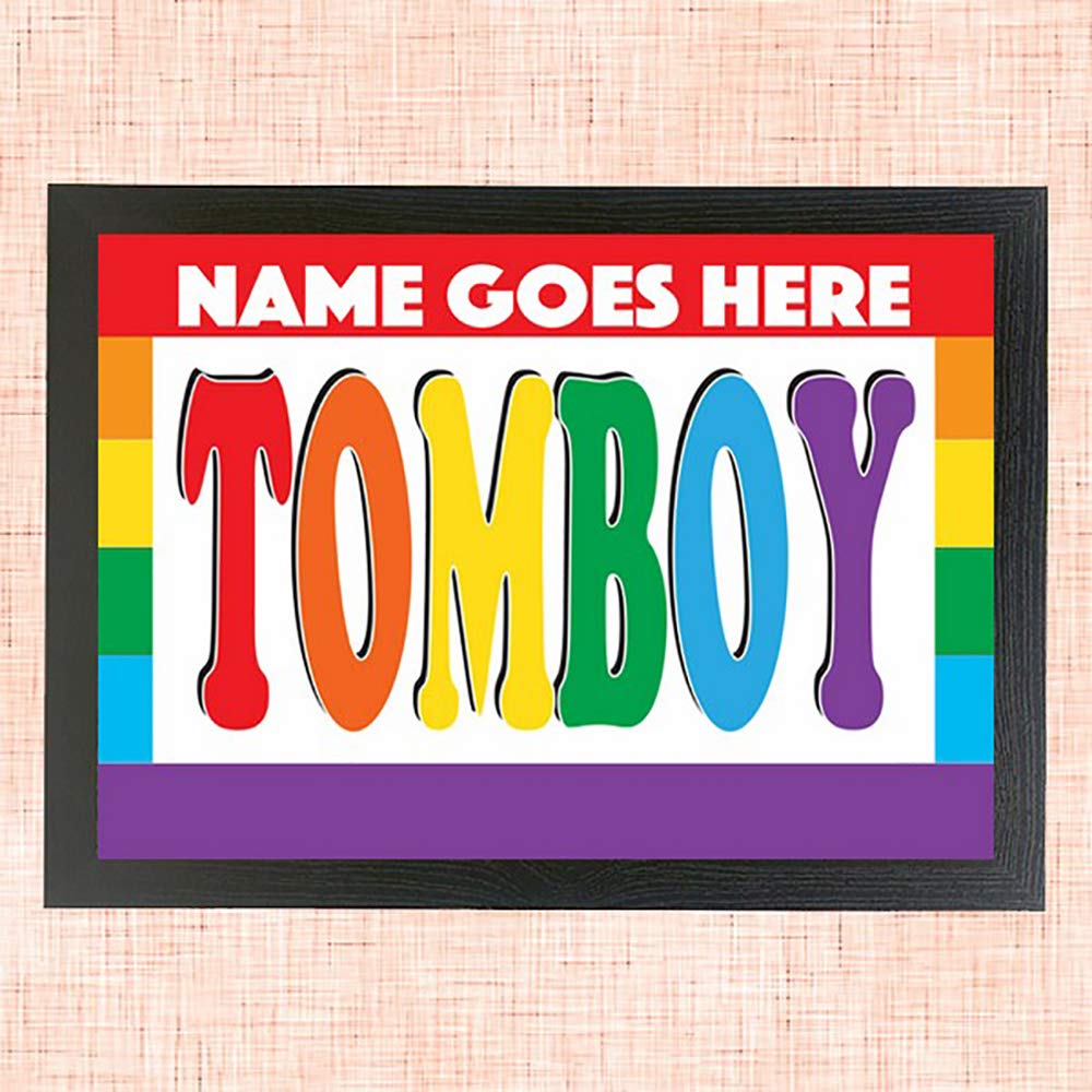 Tomboy Personalised Gay Pride Lap Tray