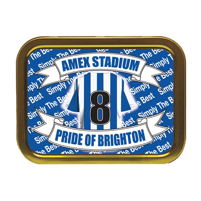 Brighton Football Shirt Personalised Tobacco Storage Tin & Products