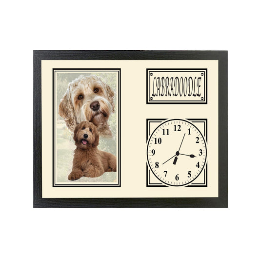 Labradoodle Dog Breed Wall Mounted Kitchen Bedroom Gift Clock