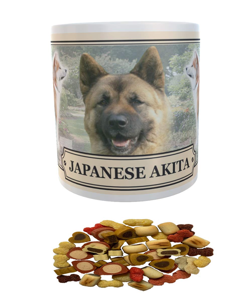 Japanese Akita Dog Breed Gift Mug with Treats