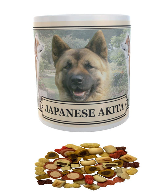 Japanese Akita Dog Breed Gift Mug with Treats