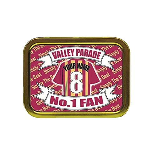 Bradford Football Shirt Personalised Tobacco Storage Tin & Products